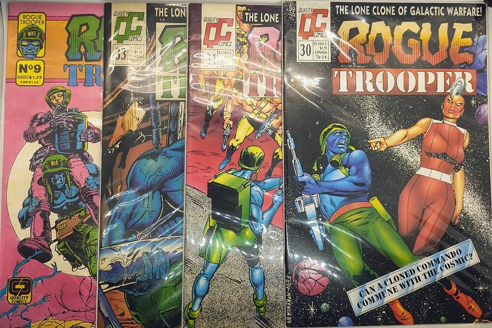 Rogue Trooper (1987) Comic Lot - Issues 9, 30, 31, 33 - 80s Sci-Fi